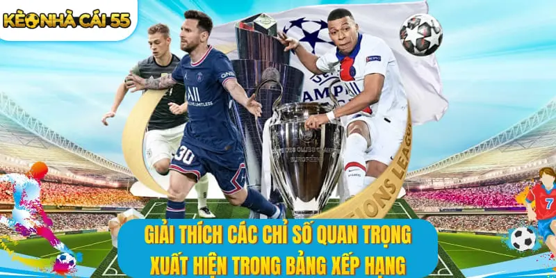 Giải thích các chỉ số quan trọng xuất hiện trong bảng xếp hạng
